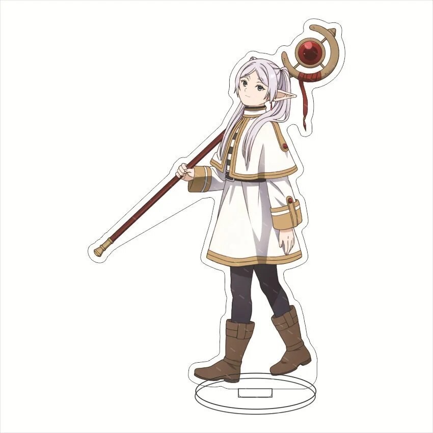 Mô hình Standee Frieren: Beyond Journey's End Pháp s? ti?n táng Himmel Fern c12 Phụ kiện trang trí để bàn góc học tập