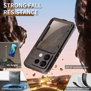 Note 15 Pro ốp lưng chống nước điện thoại IP68 ngoài trời cho XiaoMi Redmi Note 14 Vỏ lặn bơi Note14 Pro Vỏ dưới nước