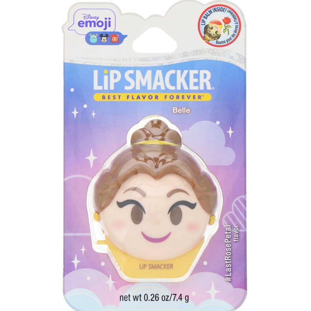 Son dưỡng ẩm hương hoa hồng Lip Smacker Disney Emoji Lip Balm Belle