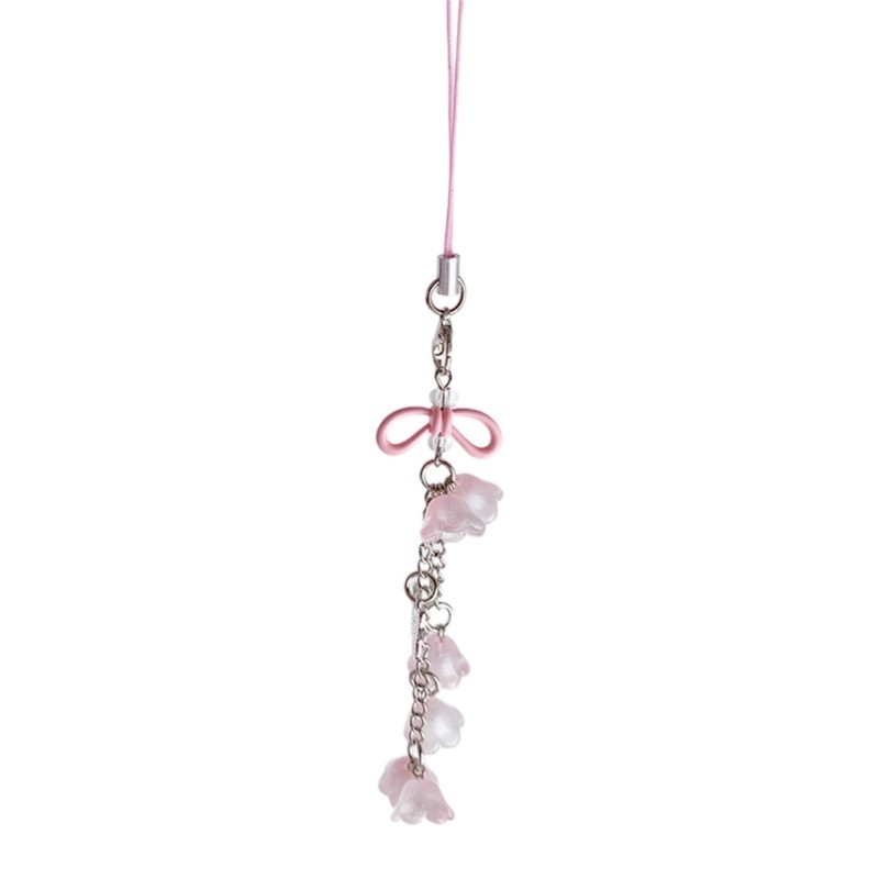 Bang Flower Phone Charm Lilys of the Valley Camera Mặt dây chuyền Túi thời trang Phụ kiện