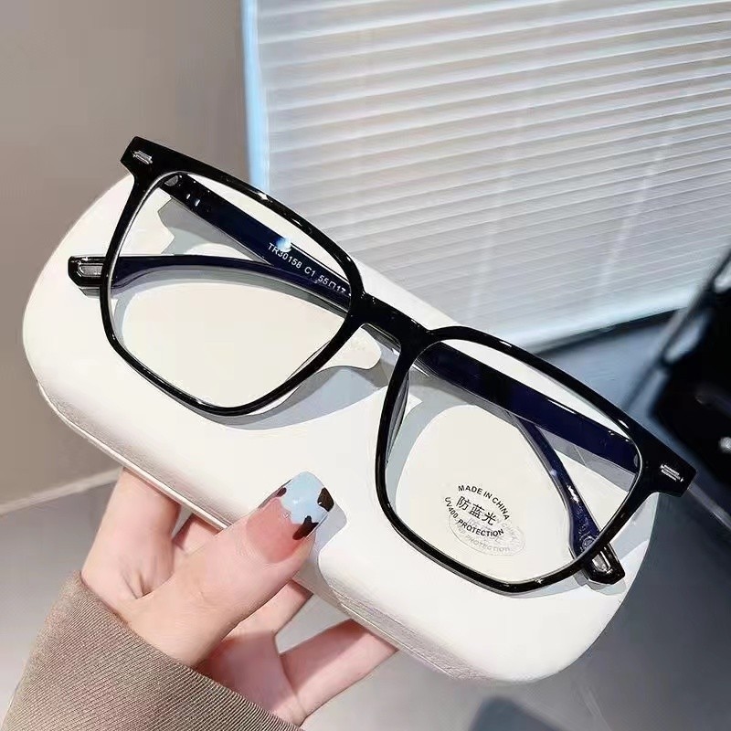Kính bảo vệ bức xạ, -0.5 đến -4.25 độ,Thời trang, Kính mắt mèo, Nam nữ Kính cận thị chống ánh sáng xanh, Cận thị tùy chọn 1704