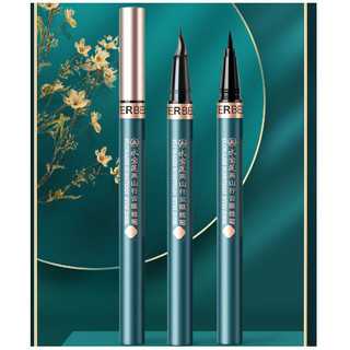 -Bút kẻ mắt nước màu Đen của Waterbeline có đầu bút lông to và đầu lông nhỏ, bút kẻ mi mắt lâu trôi