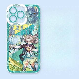 Honkai Star Rail Firefly Vỏ Cho Iphone 11 12 13 14 15 Pro Max 6 6S 7 8 Plus 7Plus 12 Mini XS Max XR SE 2022 Vỏ Điện Thoại Mềm Trong Suốt TPU Silicon Vỏ Họa Tiết Chống Sốc