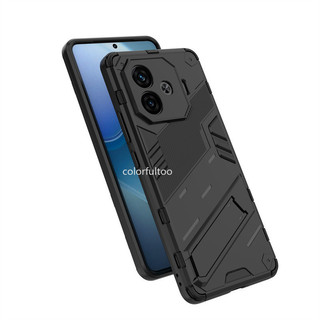 Dành Cho Vivo iQOO Z9 Z9x Z9 Turbo Z9Turbo iQOOZ9 iQOOZ9x 5G Vỏ Điện Thoại Giáp Thời Trang Chống Sốc Ốp Lưng Bảo Vệ Camera Giá Đỡ Vỏ Cứng
