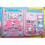 Búp bê giấy wednesday ngôi nhà hello kitty màu hồng của cô bé xinh đẹp (mới)