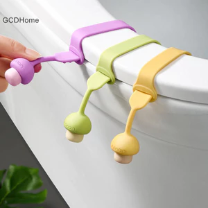 Gcdhome 1Pc Silicone Bồn Cầu Nắp Nâng Hình Nấm Vòng Nắp Tay Cầm HOT