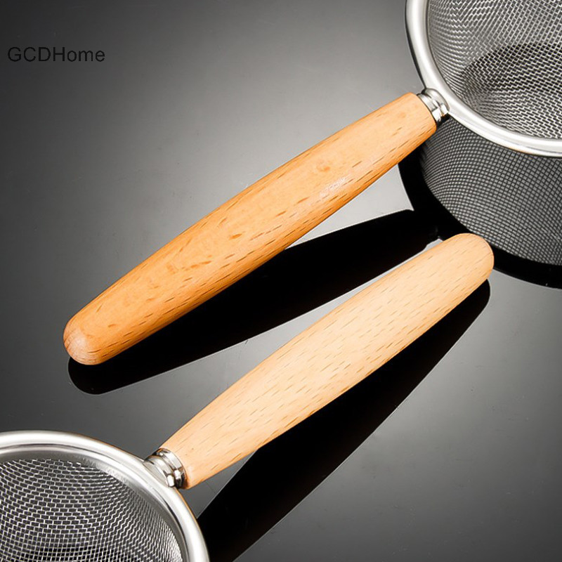 Gcdhome Tay Cầm Thép Không Gỉ Nhỏ Rây Lọc Dầu Lưới Mịn Lọc Đa Năng Lưới Lọc Bột Sifter Dụng Cụ Nướng Bánh Nhà Bếp HOT