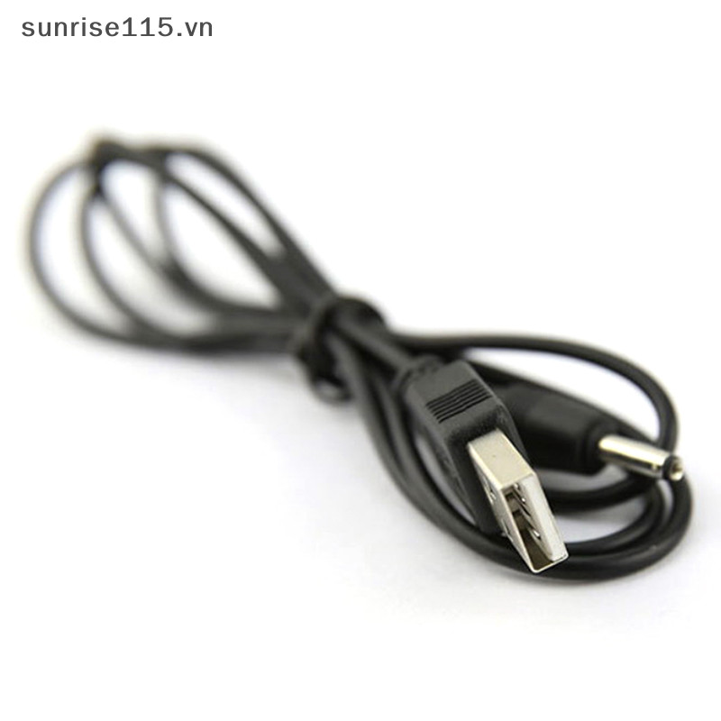 Cổng USB LMH đến 2.5 3.5 4.0 5.5mm 5V Hộp Jack Kết nối cáp nguồn màu đen.