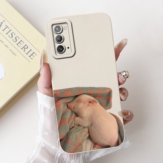 Dành Cho Samsung Galaxy Note 20 5G Vỏ Silicon Vỏ Bơ Dễ Thương Bảo Vệ Camera Vỏ Điện Thoại Mềm Cho Samsung Note20 Ốp Lưng