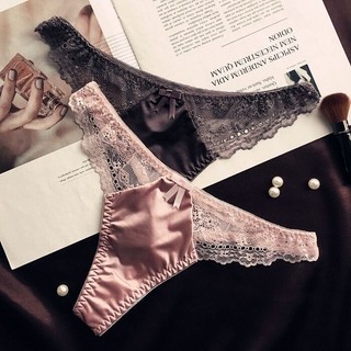 Bên Rỗng Ren Gợi Cảm Trong Suốt Thông Lụa Nylon Gợi Cảm Thấp Eo Quần Lót Nữ Lưới Quần Short 6.4