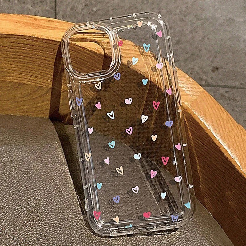 Dành Cho IPhone 16 11 14 15 12 13 Pro Max 16e 8 7 Plus XR X XS Max SE2020 2022 Vỏ Ngôi Sao Hoa Nhỏ Trong Suốt Mềm Chống Sốc Silicon