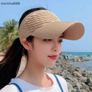Meisha888 Mùa Hè Chống Tia UV Mũ Chống Nắng Nữ Rỗng Mũ Du Lịch Đi Biển Thể Thao Ngoài Trời Tấm Che Dệt Kim Mũ Bóng Chày