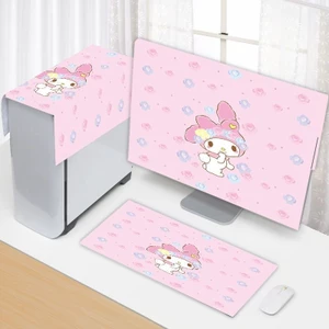 SANCENGQCBY Máy Tính Để Bàn Chống Bụi 27 / Inch Bộ Ba Mảnh Màn Hình Cong 80cm Vỏ Bụi Bàn Phím Vỏ Máy Chủ Vải