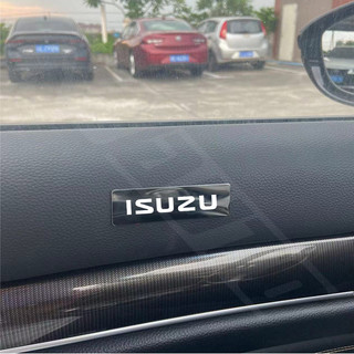 Isuzu Thân Xe Fender Bên Kim Loại Biểu Tượng Miếng Dán Tự Động Cửa Sổ Trang Trí Miếng Dán Khăn Lau Xe Miếng Dán Cho Isuzu D Max D-Max Mu-x Mu x Trf Phụ Kiện
