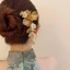 Kẹp tóc DELMER Hanfu, Que tóc hình chữ U kim loại vàng tua rua, Que tóc cổ cho phụ kiện sườn xám hình chữ U màu bạc