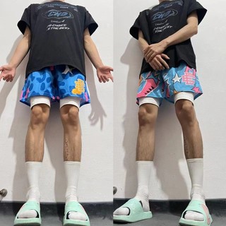 Eric Emmanuel Phong Cách Mới Đường Phố Mỹ Chạy Bộ Thể Thao Quần Short Bóng Rổ Quý Không Rời Đầu Gối Hợp Thời Trang Thoáng Khí Nhanh Khô Mồ Hôi Thường Ngày Mùa Hè Nam Nữ Giả Hai Mảnh Đôi