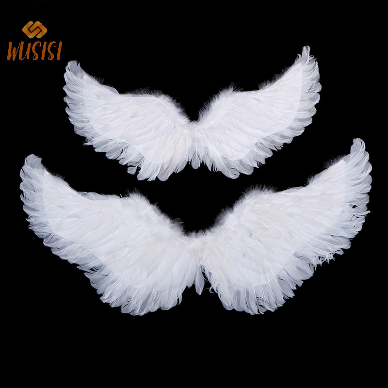 [WUSISI] Hình Nuốt Thiên Thần Trắng Có Dây Đeo Đàn Hồi Cho Trẻ Em Trang Trí Tiệc MỚI