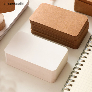 Airspecutin 100 Cái / hộp Thẻ Giấy Trống Danh thiếp Tin nhắn Cảm ơn Thẻ Wrig Thẻ Đánh dấu Thẻ Học tập EN