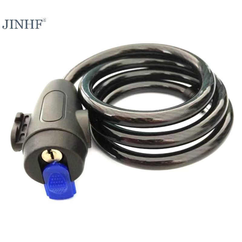 Jinhf Đa Năng Xe Máy Khóa Chống Trộm Đai 2 Chìa Khóa Cho Xe Đạp An Toàn Dây Thép Cáp Di Động Khóa Xe Điện Khóa Cáp HOT