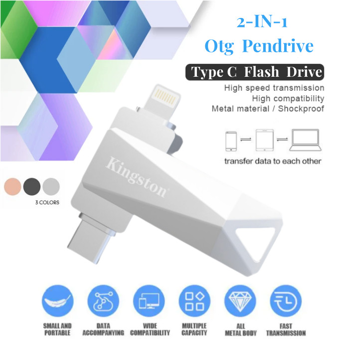 Ổ đĩa ngón tay cái kim loại 2 trong 1 Usb C Ổ đĩa Flash 1TB Otg ...