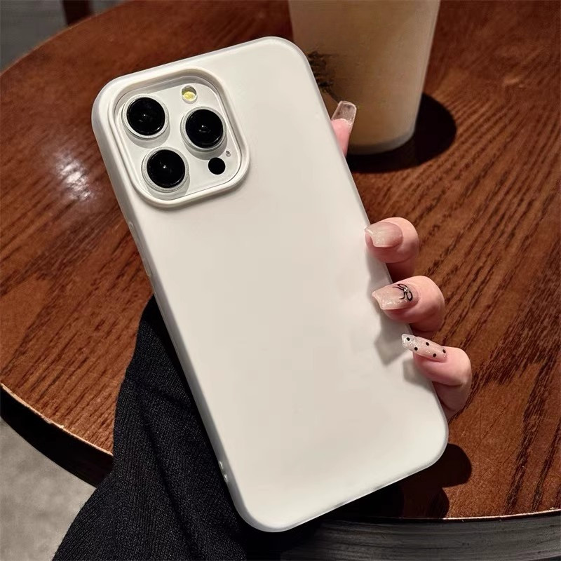 Ốp Cứng Màu Kẹo 2 Trong 1 Cho OPPO Reno 13 12 11 9 8 Pro Plus 7 Lite 8Z 8T 7Z 6 Pro 5G Vỏ Chống Sốc Vỏ Điện Thoại Màu Trơn Đơn Giản
