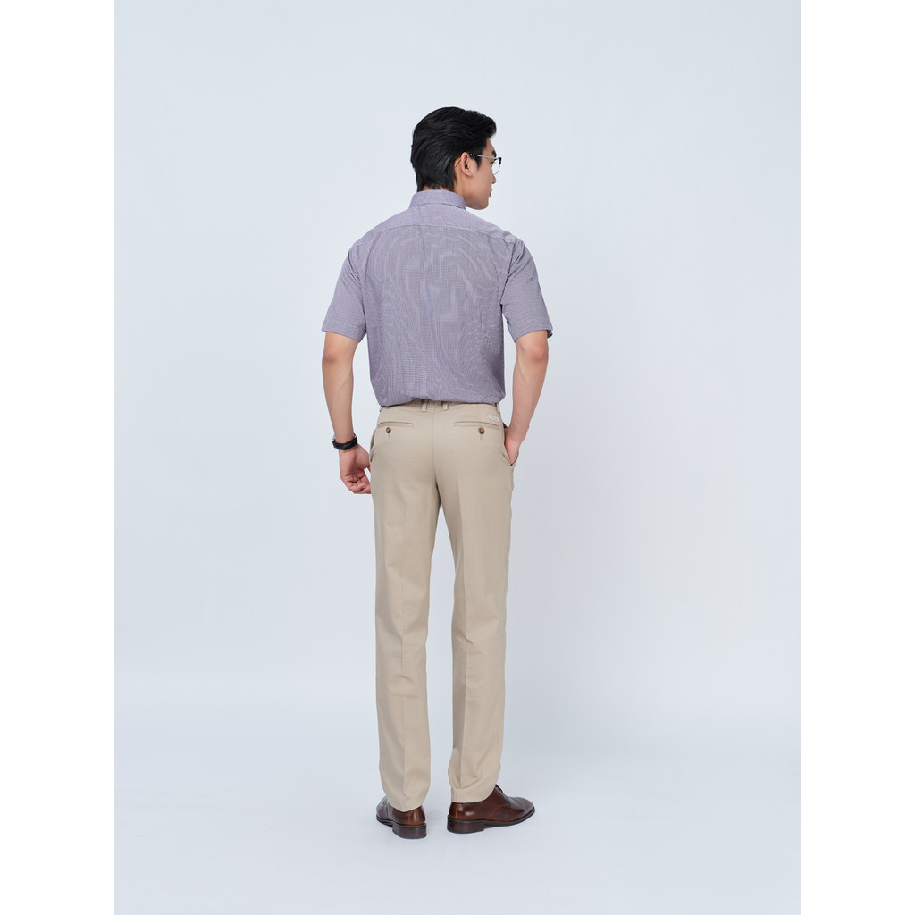Quần Khaki 1 ply VIETTIEN SMART vải cotton phom REGULAR VT00000301