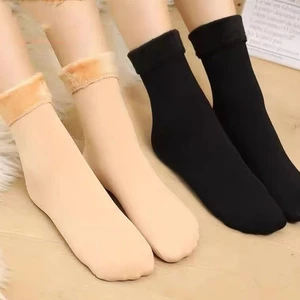 Tất vớ nữ lót lông cổ cao dày dặn giữ ấm sinh nhiệt AAA iLita phong cách Hàn Quốc trơn đủ màu cho nữ mùa đông
