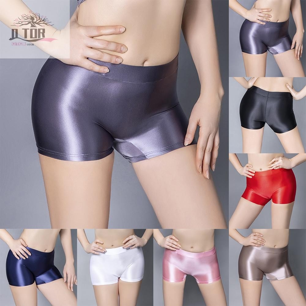 Quần Short Nữ Quần Đùi Đồ Lót Bóng Nylon Opaque Quần Lót Thoáng Khí