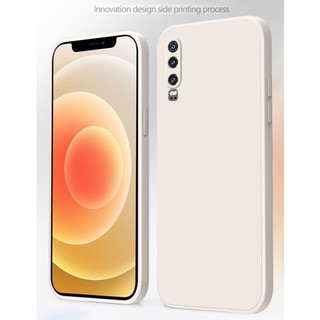 Thời Trang Mới Huawei P20 P30 Pro P40 Vuông Cản Khung Mỏng Mềm TPU Silicon Có Dây Đeo Tay Dây Đeo Cổ Tay