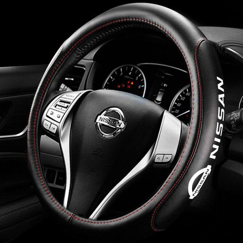 Bọc vô lăng xe bằng da bò cho Nissan Qashqai X Trail t32 Juke Note Tiida Almera Rogue