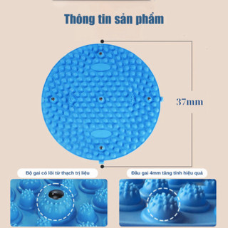 Thảm Gai Massage Bàn Chân, Tấm Massage Chân Điều Hoà Lưu Thông Khí Huyết Đi Bộ Tại Chỗ Size 37cm NGÓI HOME - TNT03