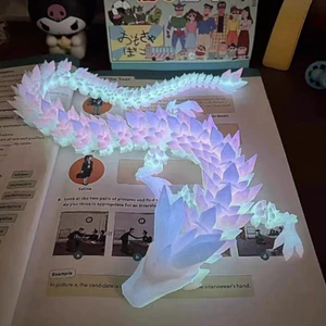 Mô Hình Rồng Trang Trí Dạ Quang Mô Hình Rồng In 3D 22cm 30cm Phát Sáng NGÓI HOME - DC07