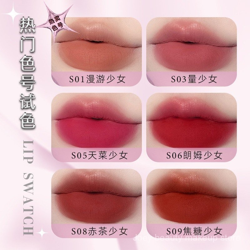 Uhue Son bóng mờ holographic mùa xuân & chênh lệch nhiệt độ, son bóng môi căng mọng, son bóng nước, son bóng thủy tinh, son bóng gương TK9H