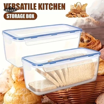 < Sdjzt > Hộp đựng bánh mì bằng nhựa Hộp đựng thực phẩm kín khí Hộp đựng bánh mì kẹp có nắp Hộp đựng bánh mì Loaf Hộp đựng bánh mì Nhà bếp sắp xếp đang giảm giá