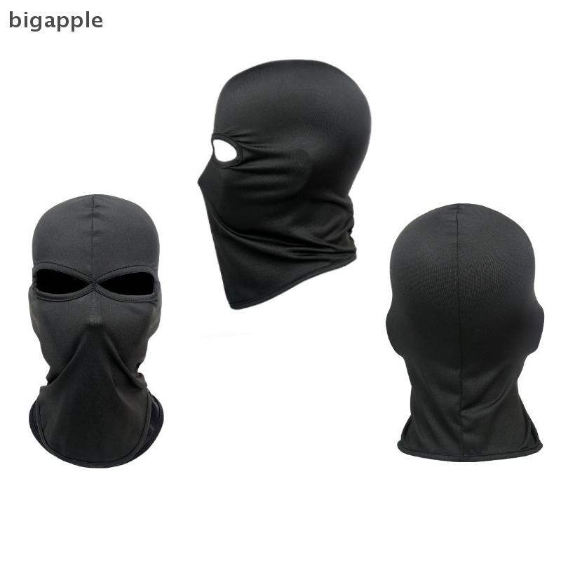 Bigapple 2 Lỗ Balaclava Mặt nạ xe máy Moto Mũ bảo hiểm Hood Trượt tuyết Cổ Full Face Mask Chống gió Mặt nạ Biker Nam RDG