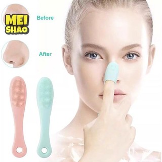 MeiShao Silicone Mũi Bàn Chải Facial Pore Cleaner Di Động Mụn Đầu Đen Hai Mặt Bàn Chải Massage Làm Đẹp Dụng Cụ Làm Sạch Da Mặt Mũi Tẩy Tế Bào Chết