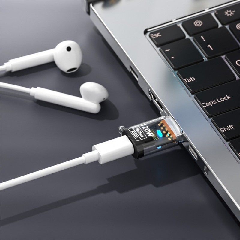 [Đặc sắc] Bộ chuyển đổi Type-C sang USB 3.2 - Bộ chuyển đổi USB C - Bộ chuyển đổi sạc nhanh 120W - Bộ chuyển đổi truyền dữ liệu tốc độ cao 10Gbps - Dành cho máy tính bảng điện thoại