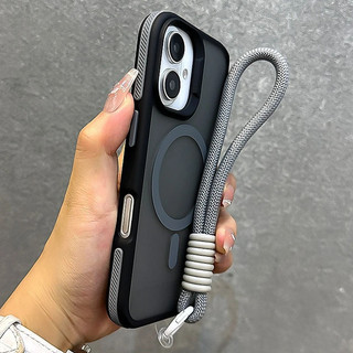 Sang Trọng Với Dây Buộc Mờ Ốp lưng iPhone 11 12 13 14 15 16 Pro Max Plus Ốp Lưng Từ Tính Ốp Lưng