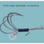 10 Chiếc Móc Cá Thép carbon Cao, Giun Không Cỏ Móc Đơn Sống Mồi Tôm Móc, Giun Mềm Pickerel Thế Hệ Thứ Ba Câu Cá Câu Cá Biển