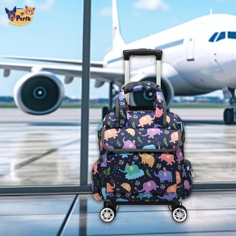 Du Lịch Túi Duffel Túi May Có Bánh Xe Chống Mài Mòn Dung Tích Lớn Sắp Xếp Lưu Trữ Du Lịch Tote Cán Duffel Túi