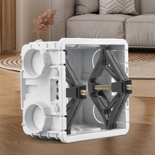Công cụ sửa chữa hộp ổ cắm loại 86 có thể điều chỉnh chiều rộng 6,5-8cm, Bộ phục hồi Cassette thụ thể bằng nhựa với vít 5cm để sử dụng tại nhà / văn phòng / công nghiệp