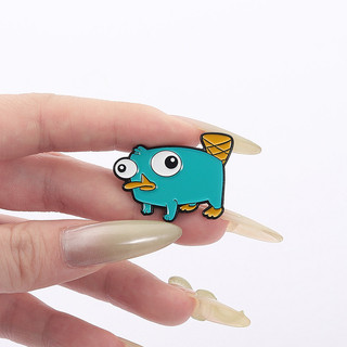 Hoạt Hình Phineas Và Ferb Nhân Vật Hoạt Hình Men Trâm Dễ Thương Sáng Tạo Perry The Platypus Huy Hiệu Kim Loại Ba Lô Phụ Kiện Quà Tặng Cho Bạn Bè