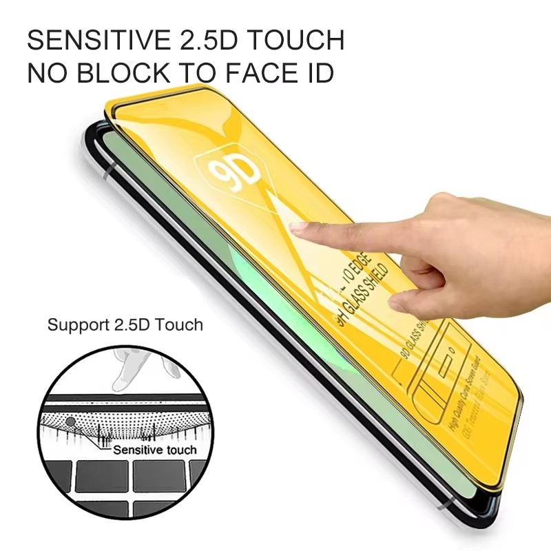 Kính cường lực 9D bảo vệ toàn màn hình dành cho Redmi Note 15 14 14S 13 12 Turbo 12S 11 11S Pro China 11T Plus 5G 4G 2026