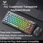 2024 Hàng Mới Về!Bàn phím cơ RGB trong suốt ba chế độ Bluetooth AULA F81 2.4G Tùy chỉnh 75% với trò chơi trao đổi nóng Văn phòng Thể thao điện tử — ảnh 2