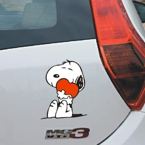 Nhãn dán xe hơi HL Snoopy, nhãn dán xe cá nhân, vết trầy xước, nhãn dán trầy xước, nhãn dán xe hơi ngộ nghĩnh, nhãn dán hoạt hình, nhãn dán xe hơi, chống thấm nước