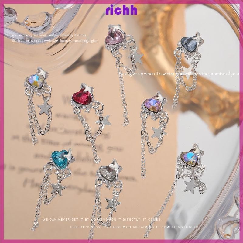 ⚝⚝Richh Trang trí móng tay kim cương giả hình ngôi sao dễ thương mới