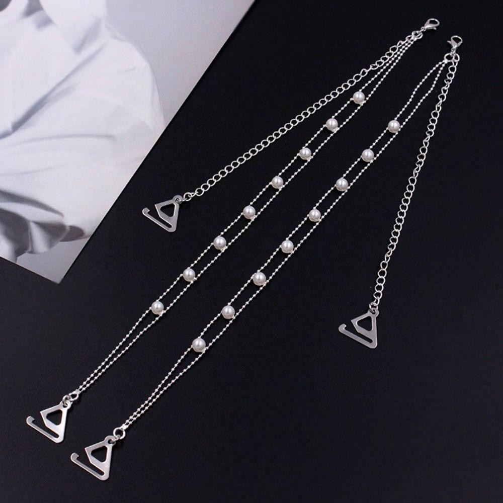 Dây đeo đồ lót HOBBYIN, Dây đeo áo ngực đính đá, Phụ kiện đồ lót nữ bằng kim loại chống trượt Aniti có thể điều chỉnh