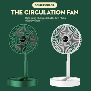 Quạt sạc siêu tốc Quạt để bàn nhỏ gọn có thể điều chỉnh độ cao, 3 tốc độ gió, Cổng sạc USB xoay 180 độ【LittleStar1】