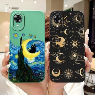 Ốp Lưng Cho OPPO A17K TPU Mềm Họa Tiết Hoa Thời Trang Silicon Bảo Vệ Camera Vỏ Điện Thoại Cho OPPOA17K CPH2471 Vỏ
