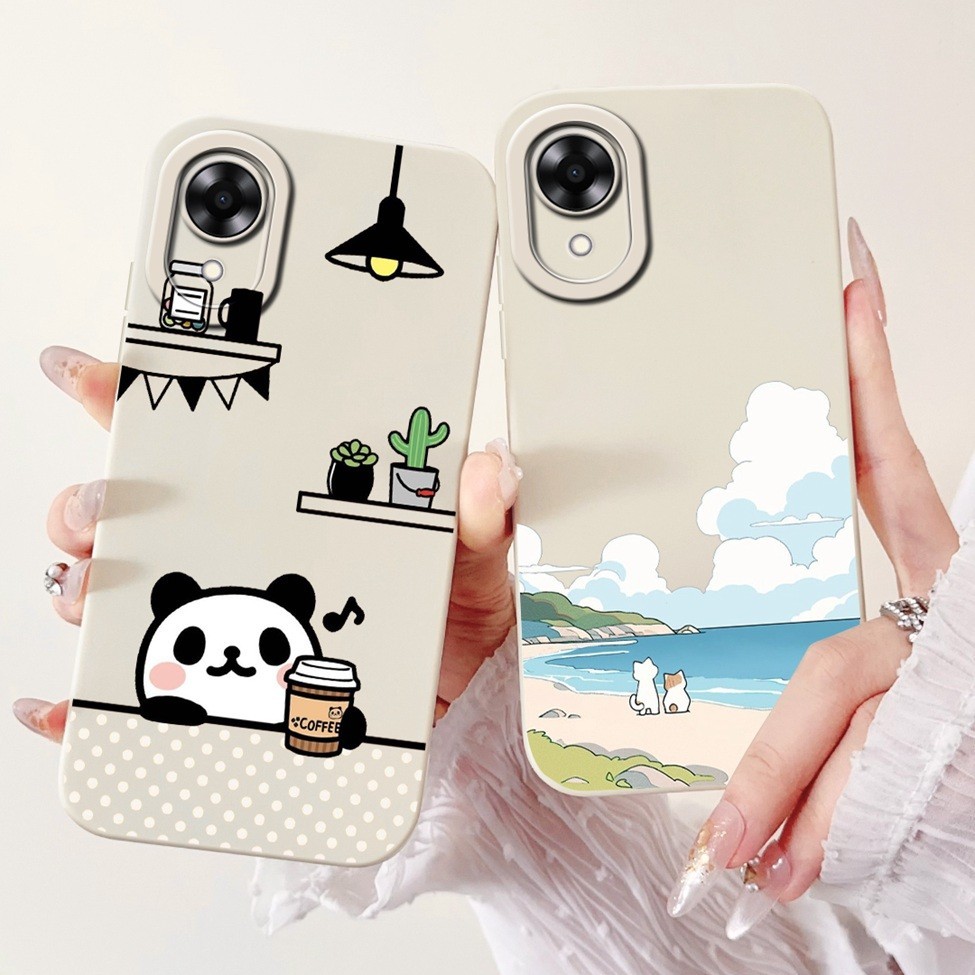 Ốp lưng Oppo A17k CPH2471 Vỏ silicon chống sốc sơn dễ thương thời trang Oppo A17k Vỏ điện thoại